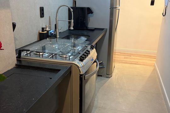 Cozinha de apartamento para alugar com 2 quartos, 60m² em Campestre, São Caetano do Sul