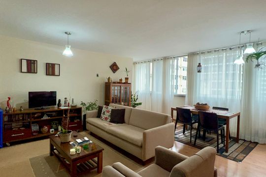 Sala de apartamento à venda com 3 quartos, 117m² em Jardim Paulista, São Paulo