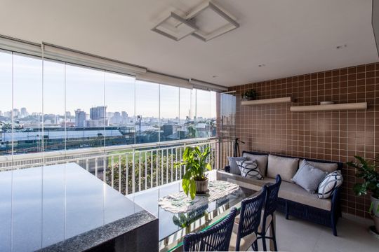 Varanda de apartamento à venda com 3 quartos, 119m² em Mooca, São Paulo
