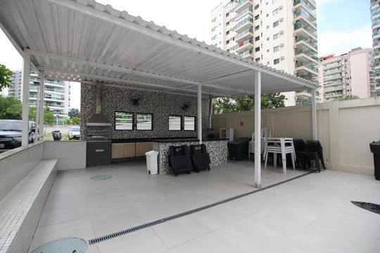Área comum - Churrasqueira de apartamento para alugar com 2 quartos, 80m² em Barra Olímpica, Rio de Janeiro