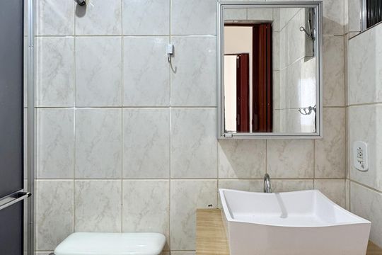 Banheiro Social de apartamento para alugar com 2 quartos, 59m² em Assunção, São Bernardo do Campo