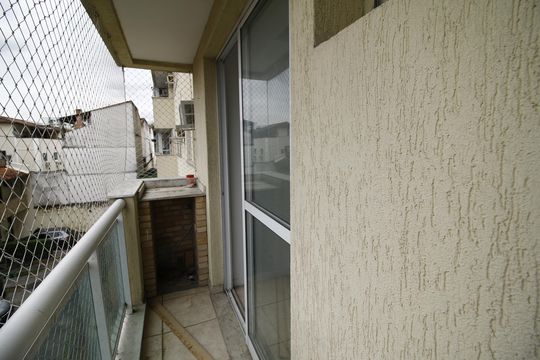 Varanda de apartamento à venda com 2 quartos, 52m² em Pechincha, Rio de Janeiro