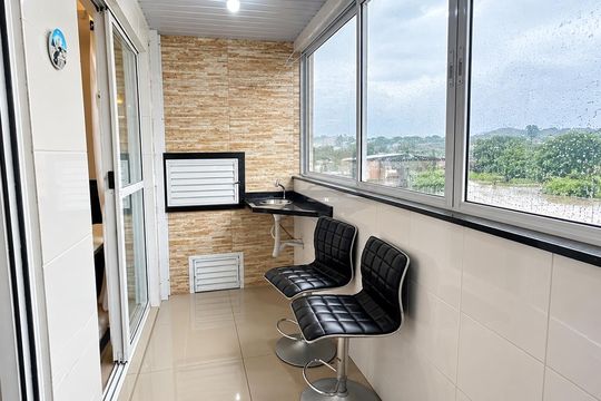 Varanda de apartamento para alugar com 2 quartos, 60m² em Ponte do Imaruim, Palhoça