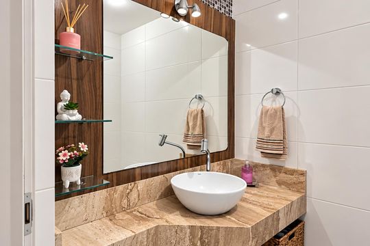 Banheiro de apartamento para alugar com 2 quartos, 60m² em Ponte do Imaruim, Palhoça