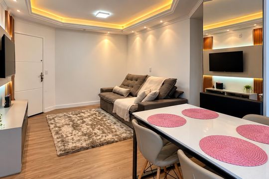 Sala de apartamento para alugar com 2 quartos, 60m² em Ponte do Imaruim, Palhoça