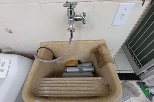 Área de Serviço de casa para alugar com 2 quartos, 56m² em Vila Sao Jorge, Nova Iguaçu