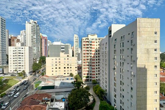 Vista da Varanda de apartamento à venda com 3 quartos, 198m² em Paraíso, São Paulo