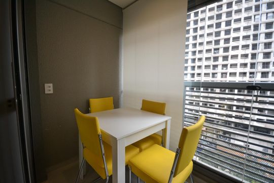 Varanda de kitnet/studio para alugar com 1 quarto, 29m² em Butantã, São Paulo