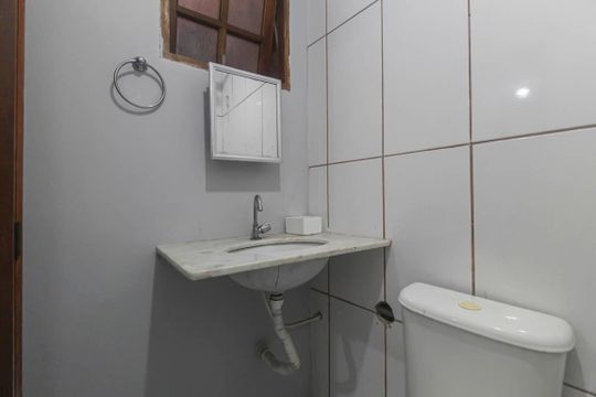 Banheiro da Suíte 1 de casa para alugar com 2 quartos, 100m² em Vila Formosa, São Paulo