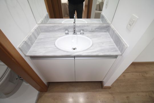 Banheiro de apartamento para alugar com 1 quarto, 50m² em Santana, São Paulo