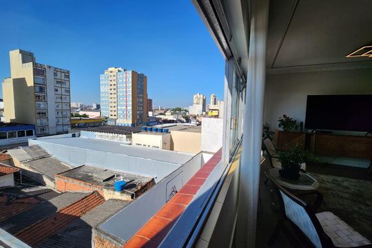 Varanda de apartamento à venda com 3 quartos, 173m² em Centro, Santo André