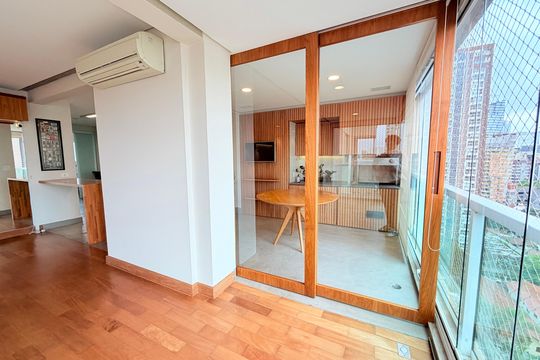 Varanda de apartamento à venda com 3 quartos, 167m² em Cidade Monções, São Paulo