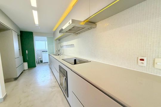 Cozinha de apartamento à venda com 3 quartos, 167m² em Cidade Monções, São Paulo