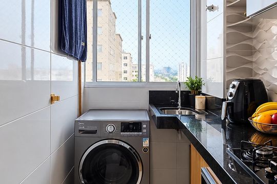 Área de serviço de apartamento para alugar com 2 quartos, 42m² em Jardim Boa Vista (Zona Oeste), Osasco