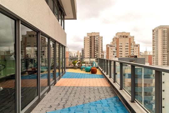 Área comum de kitnet/studio para alugar com 1 quarto, 24m² em Perdizes, São Paulo
