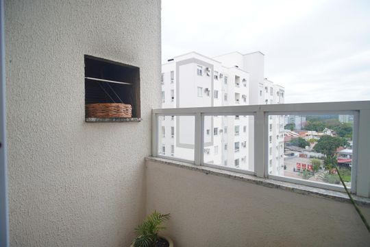 Varanda da Sala de apartamento à venda com 2 quartos, 45m² em Vila Rosa, Novo Hamburgo