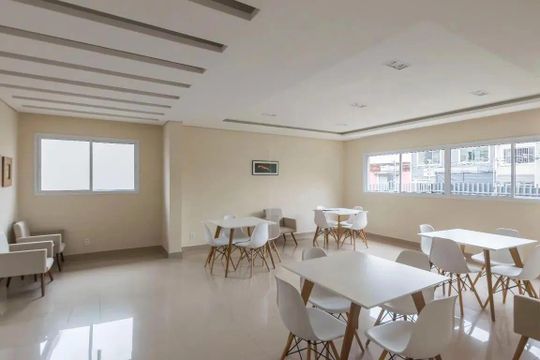 Área comum - Salão de festas de apartamento para alugar com 1 quarto, 44m² em Ipiranga, São Paulo