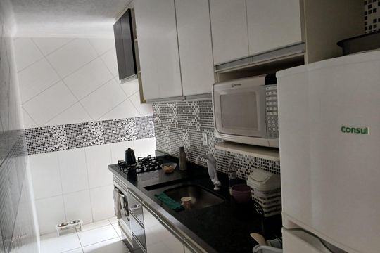 Cozinha de apartamento à venda com 2 quartos, 44m² em Alto Industrial, São Bernardo do Campo
