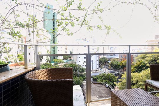 Varanda da Sala de apartamento para alugar com 3 quartos, 110m² em Anchieta, Belo Horizonte