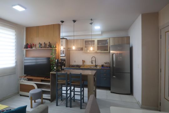 Sala de apartamento para alugar com 2 quartos, 51m² em Olaria, Canoas