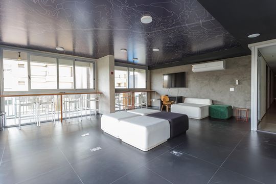 Área comum de kitnet/studio à venda com 1 quarto, 39m² em Indianópolis, São Paulo