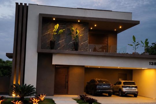 Fachada de casa à venda com 5 quartos, 376m² em Fazenda Santa Cândida, Campinas