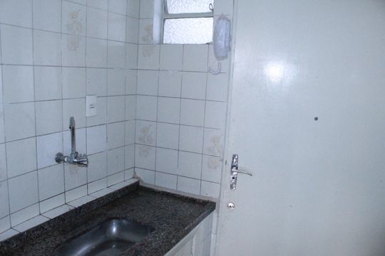 Cozinha de kitnet/studio para alugar com 1 quarto, 25m² em Campos Elíseos, São Paulo