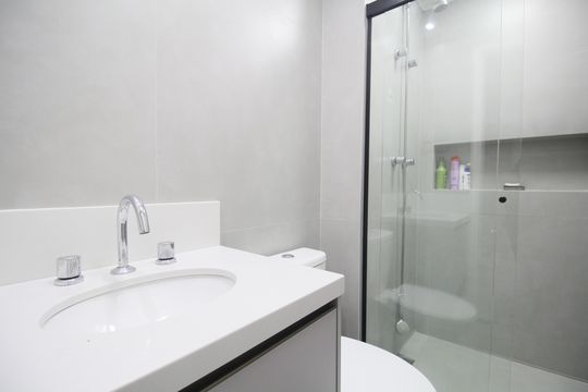 Banheiro Suíte 3 de apartamento para alugar com 3 quartos, 134m² em Vila Andrade, São Paulo