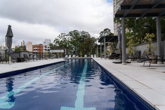 Área comum de apartamento para alugar com 3 quartos, 134m² em Vila Andrade, São Paulo
