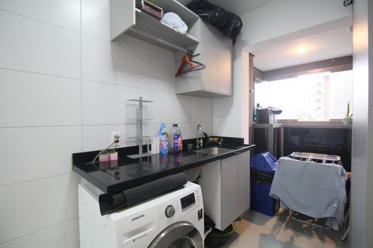 Área de Serviço de apartamento para alugar com 3 quartos, 134m² em Vila Andrade, São Paulo