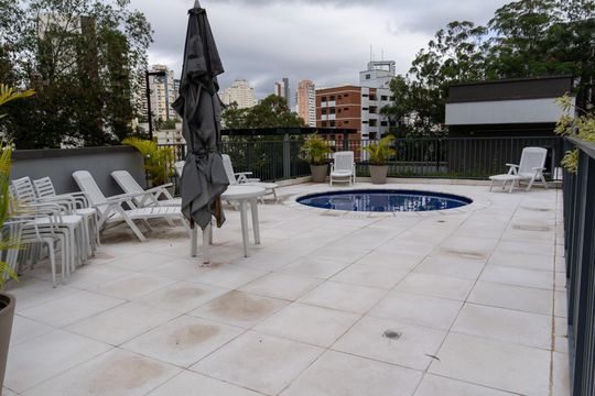 Área comum de apartamento para alugar com 3 quartos, 134m² em Vila Andrade, São Paulo
