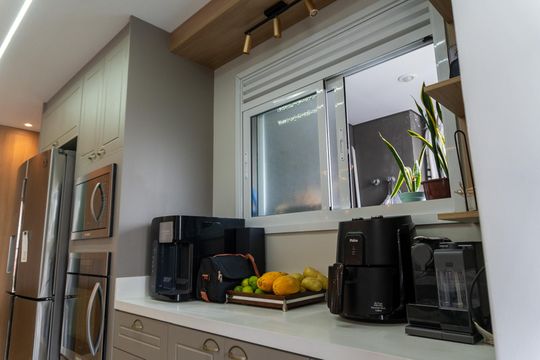 Cozinha de apartamento para alugar com 3 quartos, 134m² em Vila Andrade, São Paulo