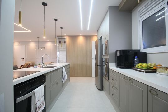Cozinha de apartamento para alugar com 3 quartos, 134m² em Vila Andrade, São Paulo
