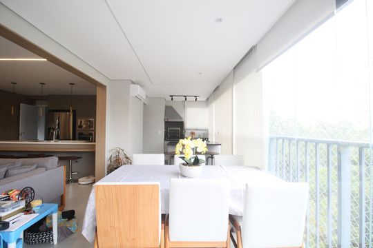 Varanda gourmet de apartamento para alugar com 3 quartos, 134m² em Vila Andrade, São Paulo