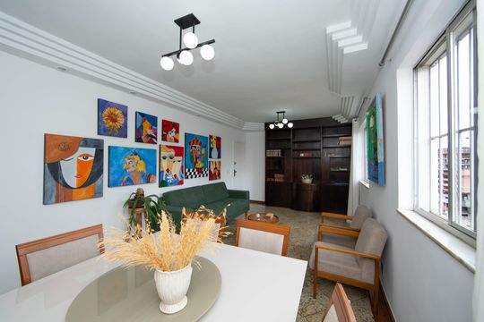 SALA de apartamento à venda com 4 quartos, 140m² em Alto Barroca, Belo Horizonte