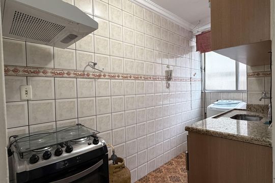Cozinha e Área de Serviço de apartamento para alugar com 2 quartos, 93m² em Boqueirão, Santos