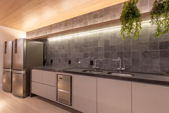 Área comum - Salão de festas de apartamento à venda com 2 quartos, 131m² em Barro Preto, Belo Horizonte