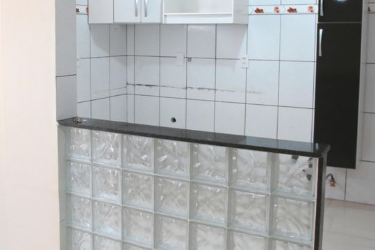 Cozinha de apartamento à venda com 2 quartos, 47m² em Grajaú, São Paulo