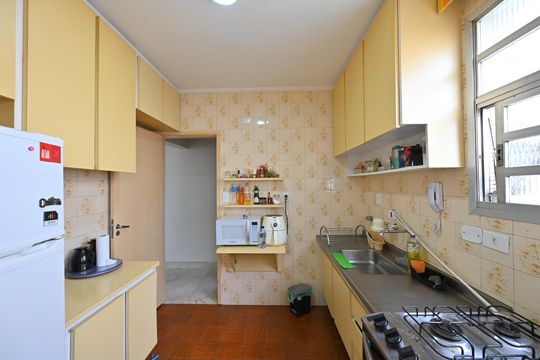 Cozinha de apartamento à venda com 3 quartos, 84m² em Mirandópolis, São Paulo