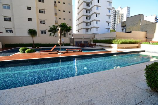 Área comum - Piscina de apartamento para alugar com 1 quarto, 45m² em Cambuí, Campinas