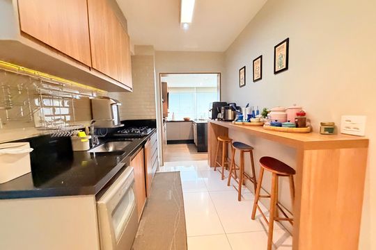 Cozinha de apartamento à venda com 3 quartos, 130m² em Jardim Dom Bosco, São Paulo