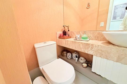 Banheiro 3 de apartamento à venda com 3 quartos, 130m² em Jardim Dom Bosco, São Paulo