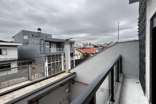 Varanda da Suíte de apartamento à venda com 2 quartos, 57m² em Jardim Pilar, Santo André