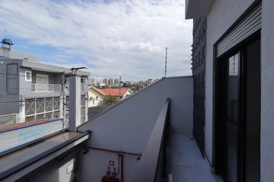 Sacada da Suíte de apartamento à venda com 2 quartos, 57m² em Jardim Pilar, Santo André