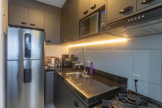 Cozinha de apartamento à venda com 2 quartos, 41m² em Americanópolis, São Paulo