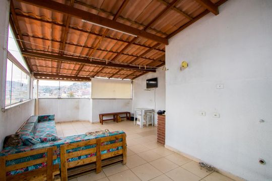Área de serviço/Espaço gourmet/Cobertura de apartamento para alugar com 2 quartos, 74m² em Jardim Silvana, Santo André