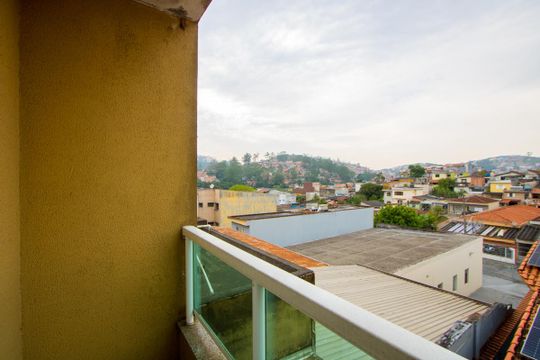Varanda do quarto 1 de apartamento para alugar com 2 quartos, 74m² em Jardim Silvana, Santo André