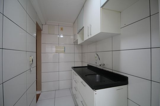 Cozinha de apartamento para alugar com 2 quartos, 42m² em Super Quadra Morumbi, São Paulo