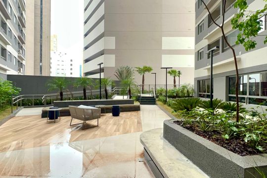 Área comum de apartamento para alugar com 1 quarto, 25m² em Vila Nova Conceição, São Paulo