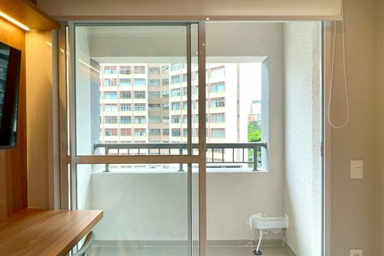 Varanda de apartamento para alugar com 1 quarto, 25m² em Vila Nova Conceição, São Paulo